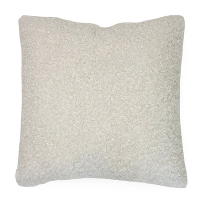 Sherpa White 22x22 Accent Pillow