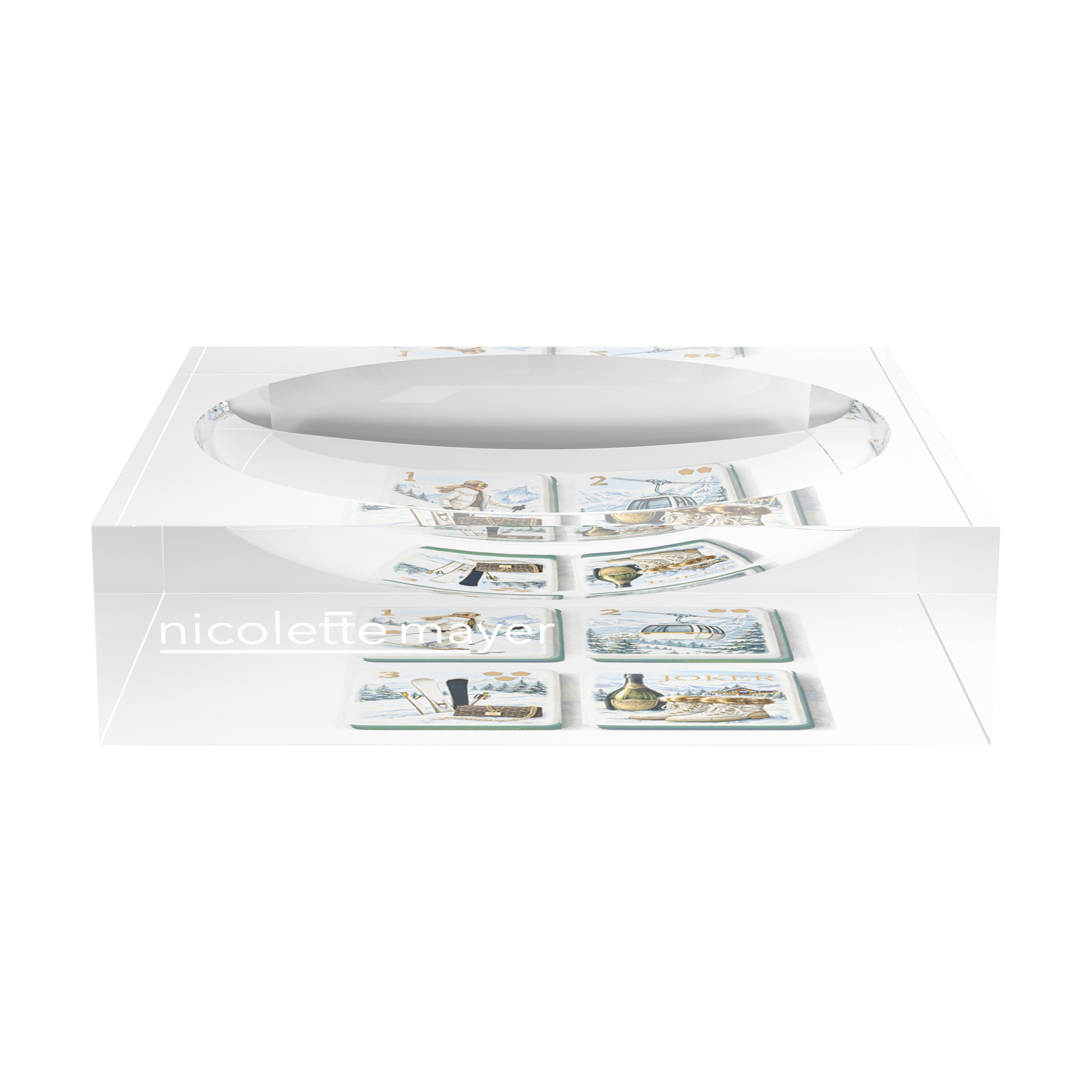 Mahjong Ski Theme Mahj Candy Catchall Dish