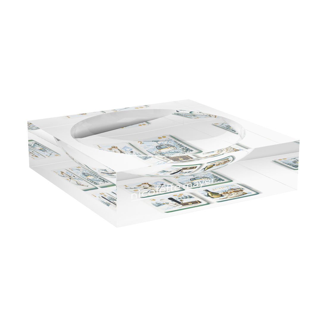 Mahjong Ski Theme Mahj Candy Catchall Dish