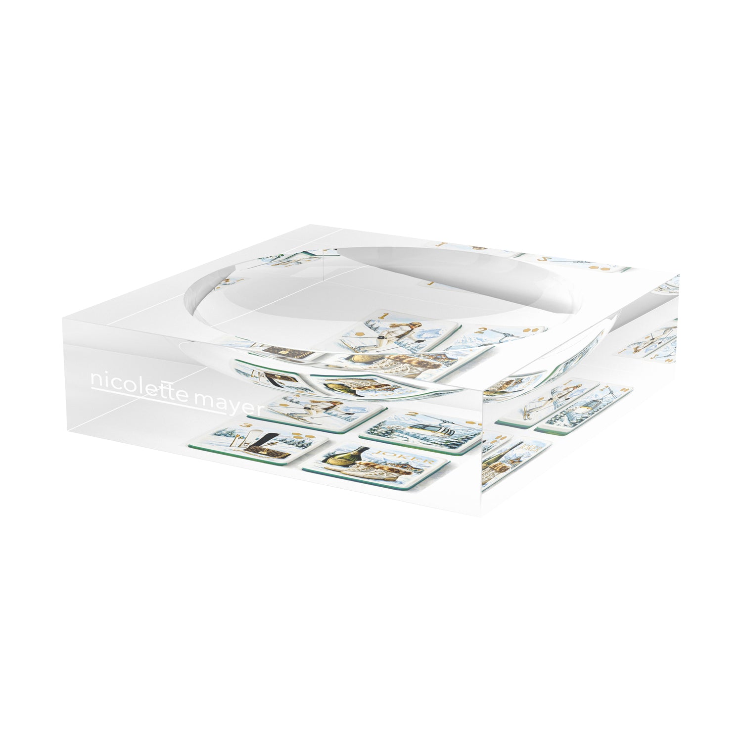 Mahjong Ski Theme Mahj Candy Catchall Dish