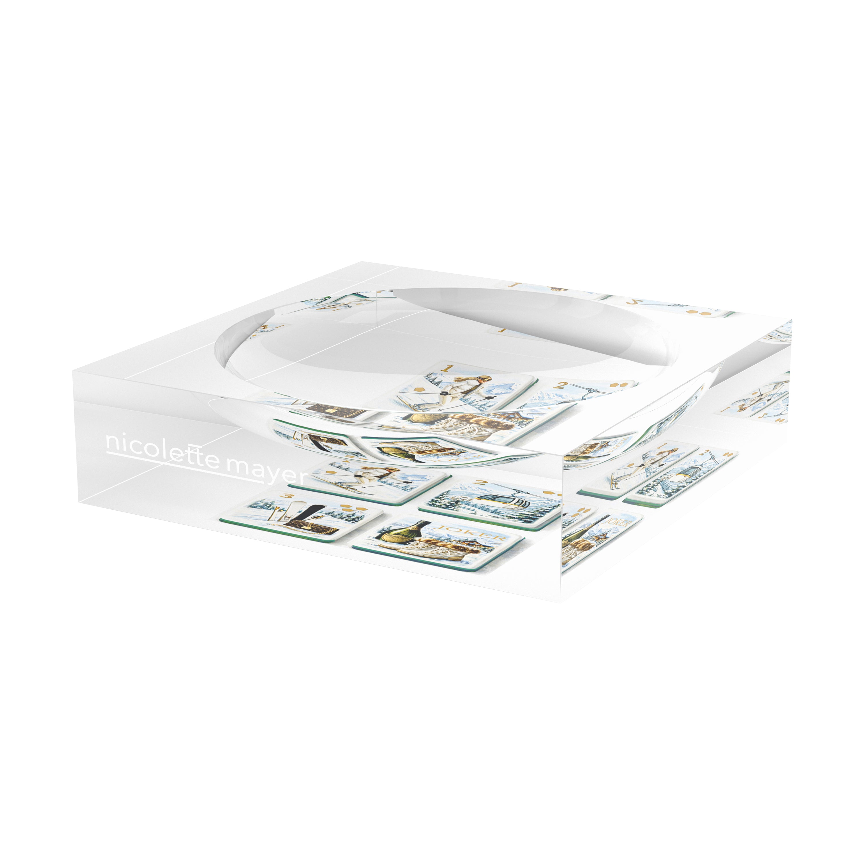 Mahjong Ski Theme Mahj Candy Catchall Dish