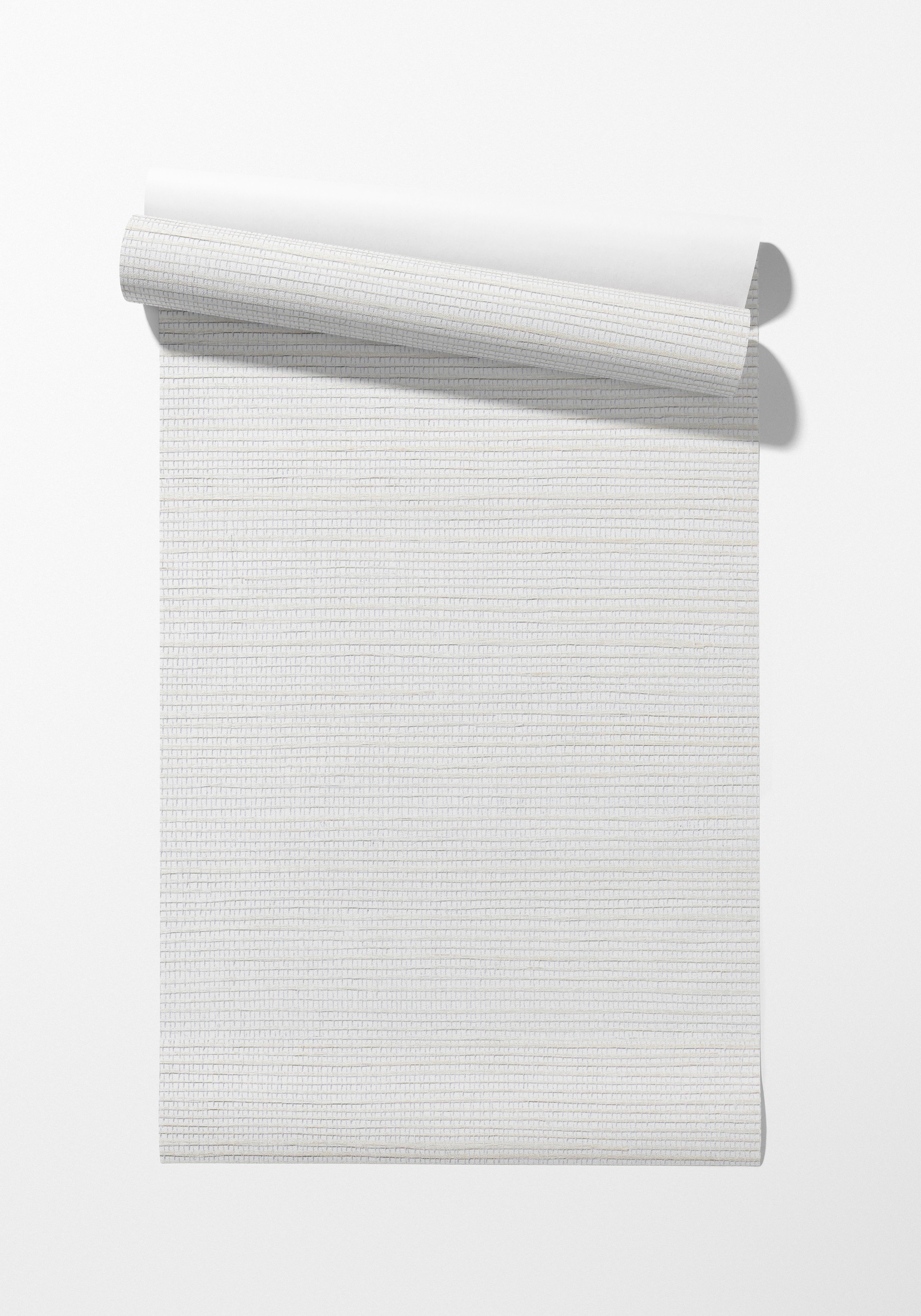Metallica Snow Grasscloth Solid Wallpaper - nicolettemayer.com