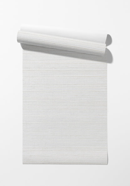 Metallica Snow Grasscloth Solid Wallpaper - nicolettemayer.com