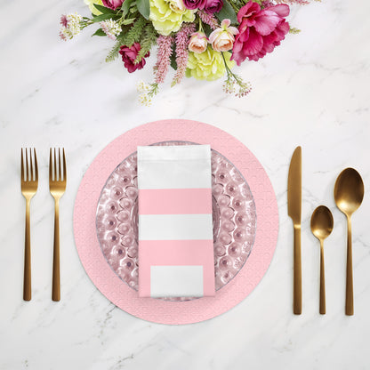 Solid Blossom Cotton Sateen Dinner Napkins - nicolettemayer.com