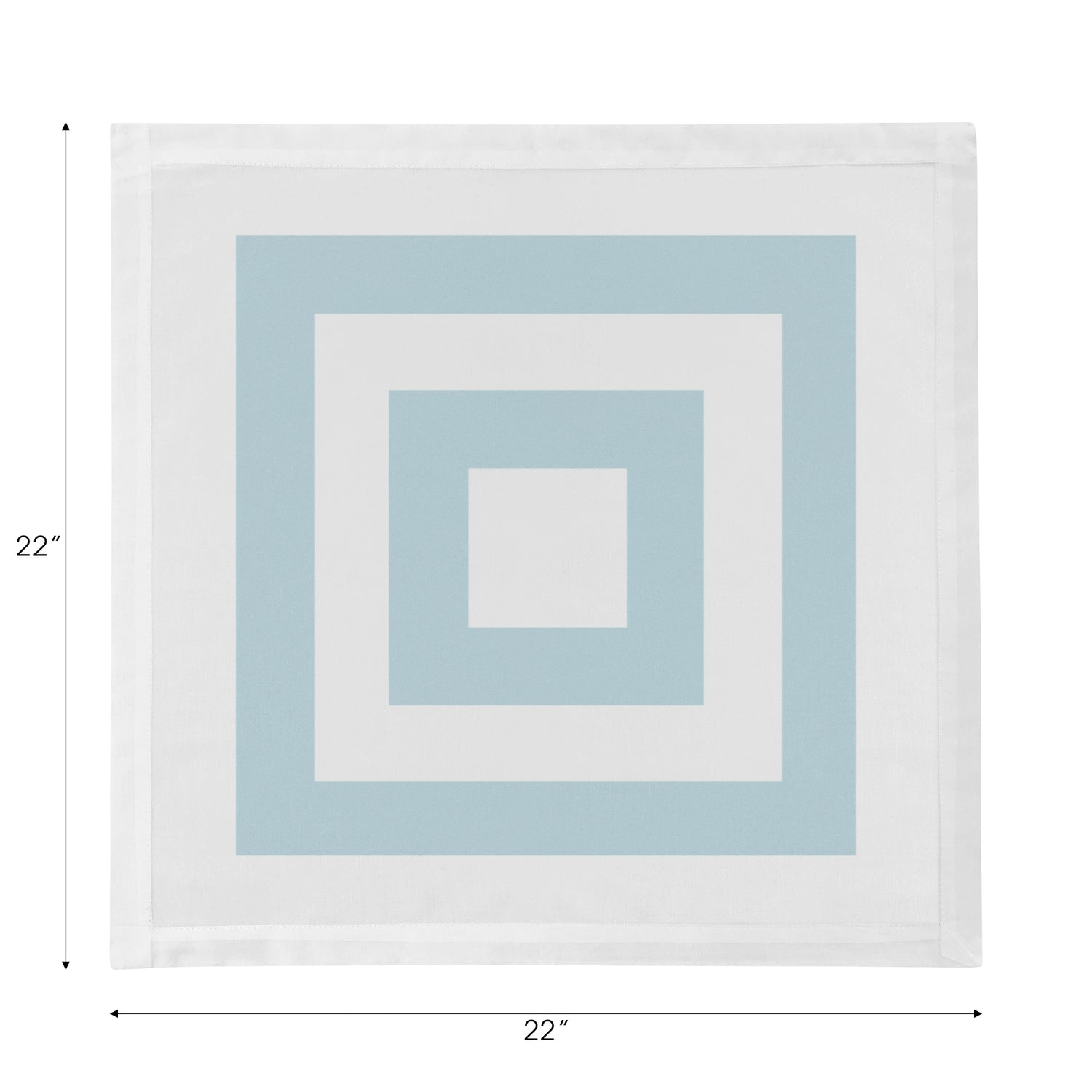 Solid Bluebell Cotton Sateen Dinner Napkins - nicolettemayer.com