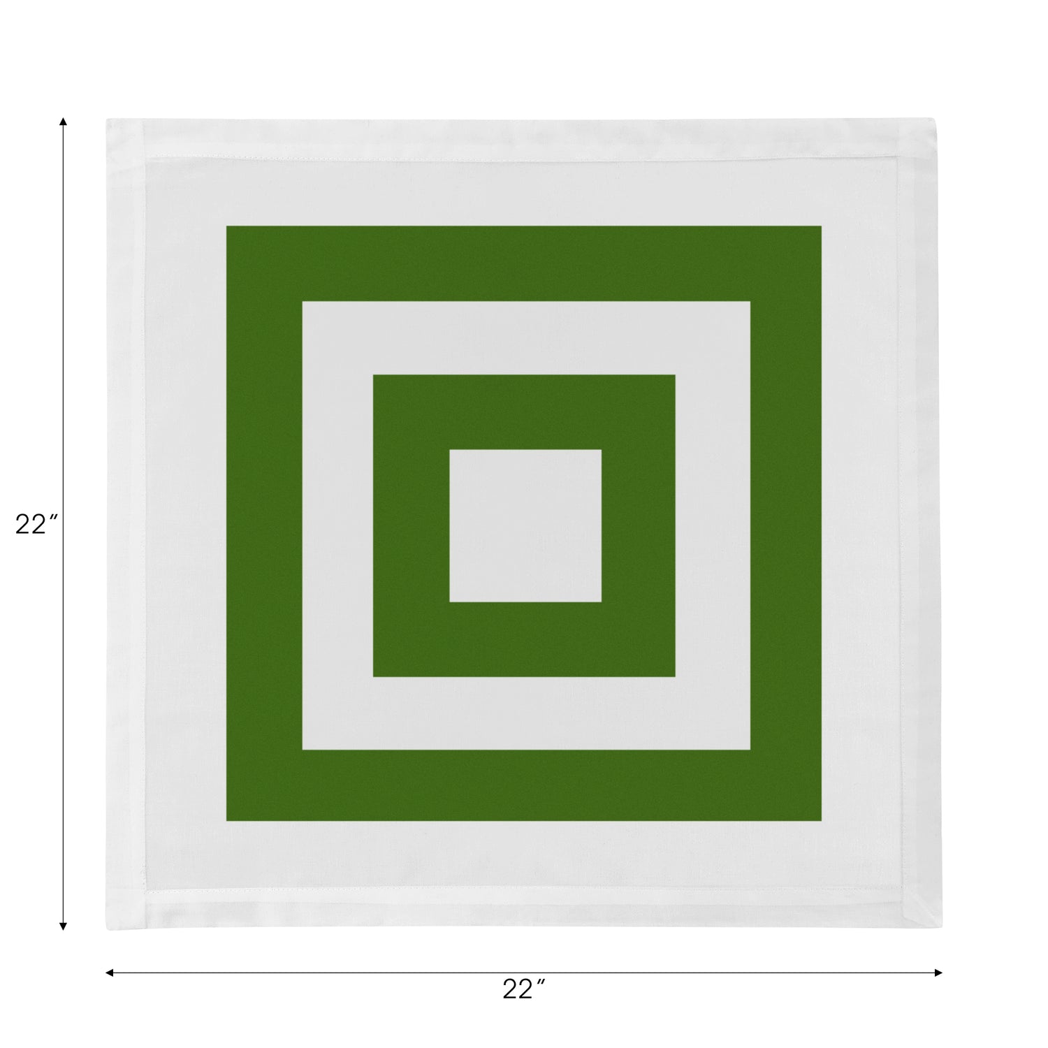 Solid Moss Cotton Sateen Dinner Napkins - nicolettemayer.com