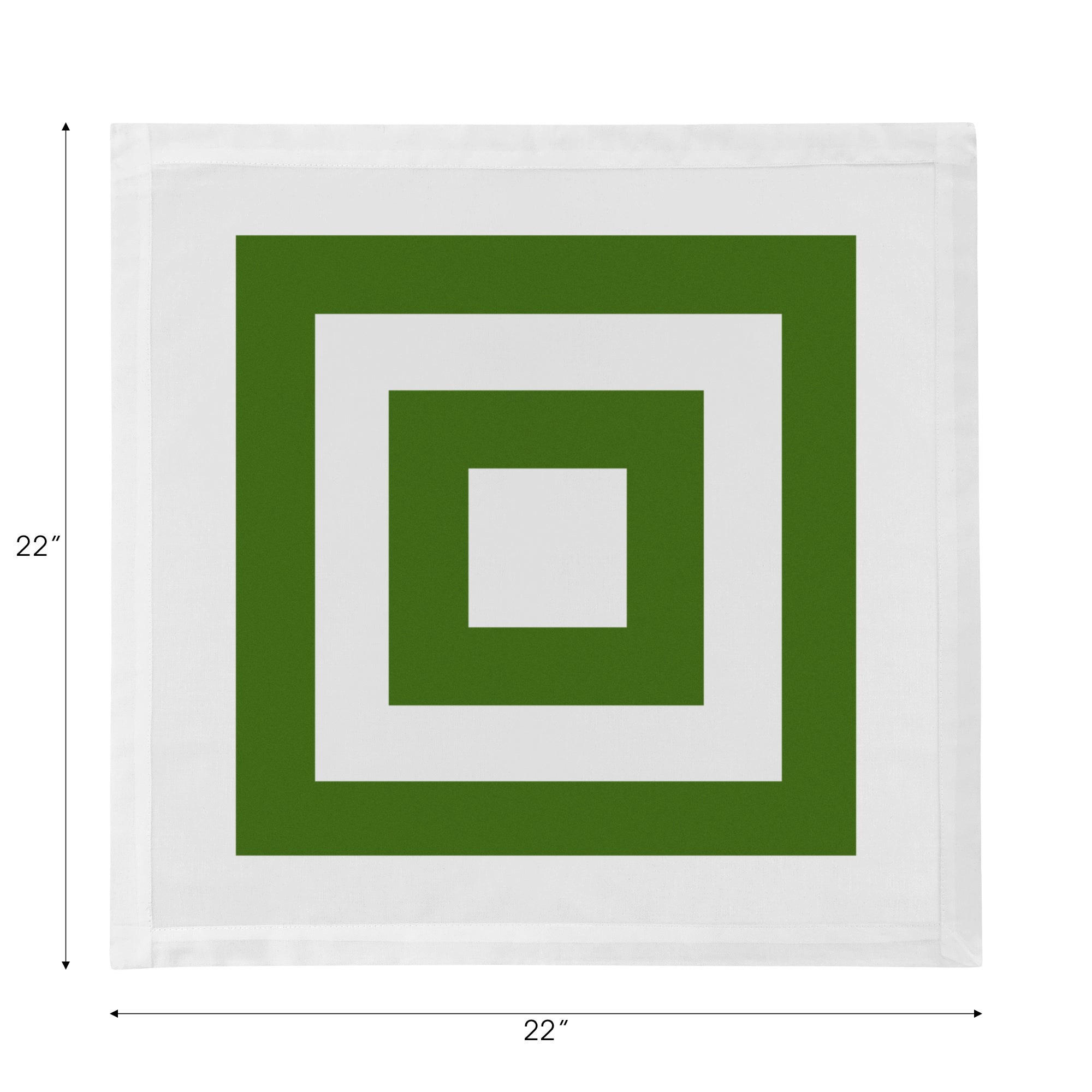 Solid Moss Cotton Sateen Dinner Napkins - nicolettemayer.com