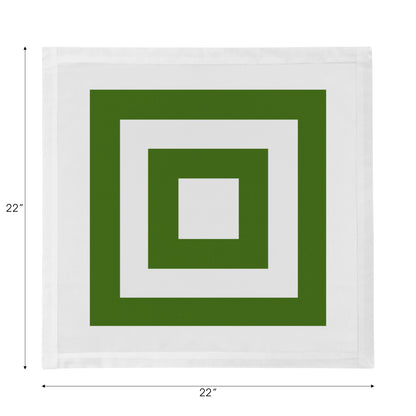 Solid Moss Cotton Sateen Dinner Napkins - nicolettemayer.com