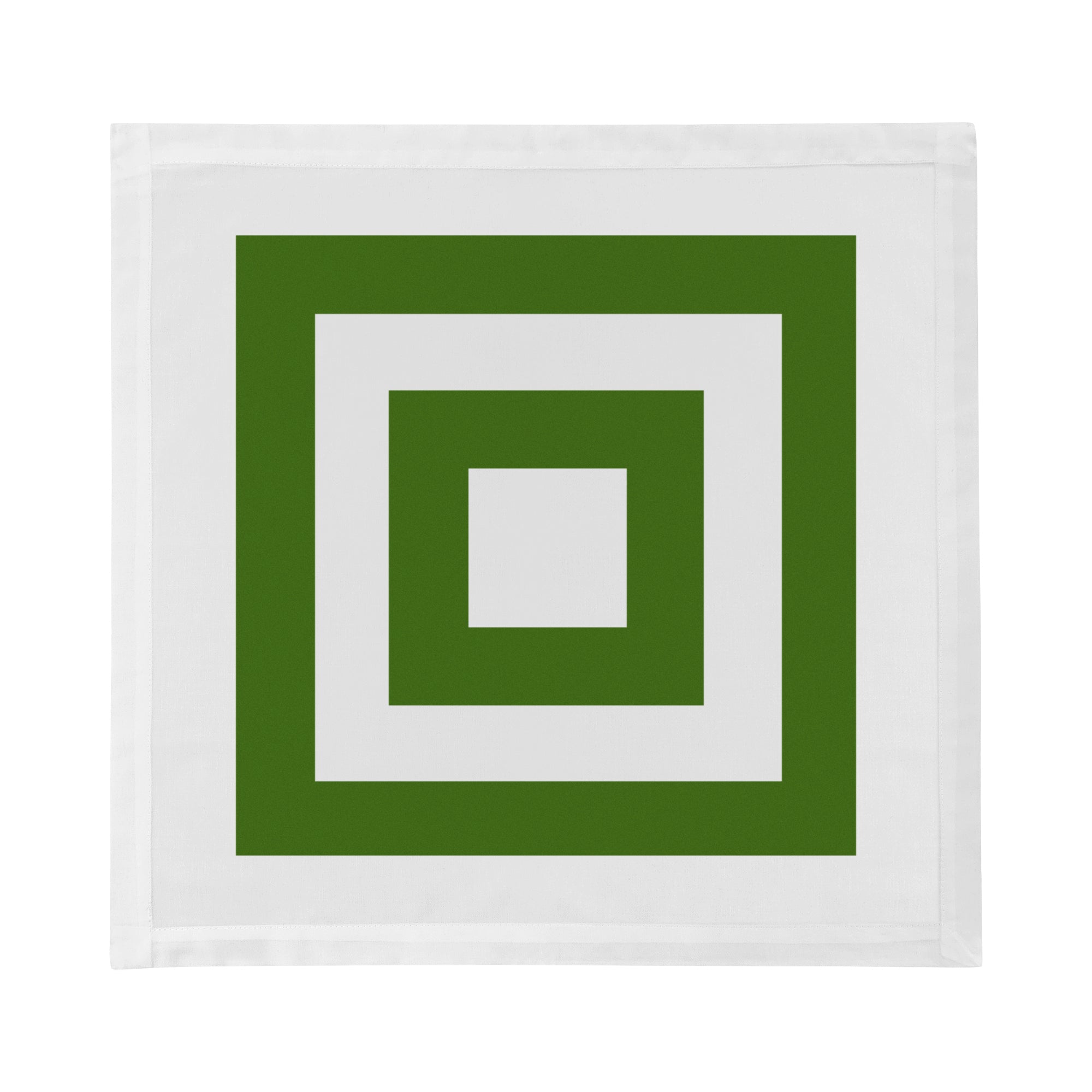 Solid Moss Cotton Sateen Dinner Napkins - nicolettemayer.com