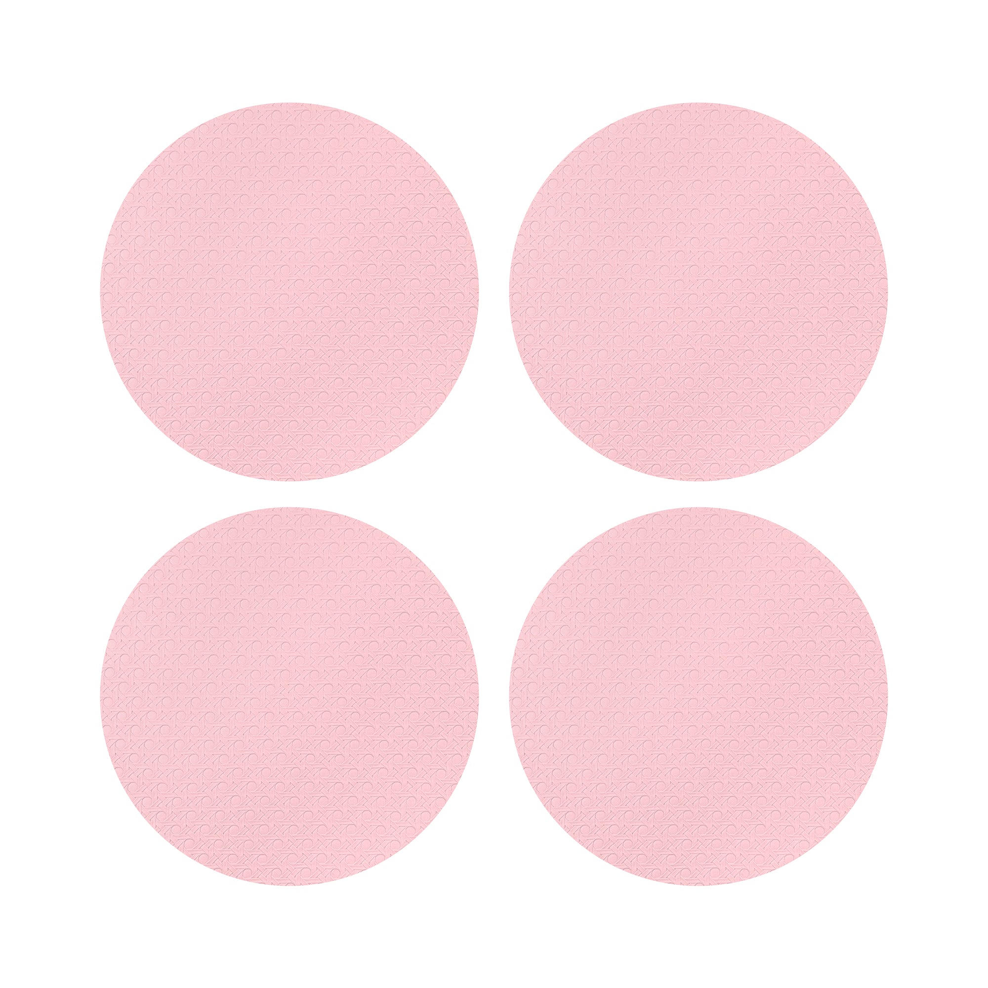 Solid Blossom Vegan Leather Coasters - nicolettemayer.com