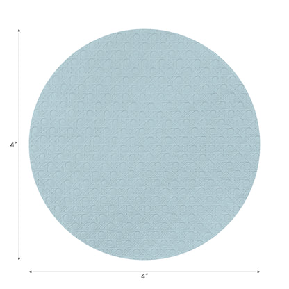 Solid Bluebell Vegan Leather Coasters - nicolettemayer.com