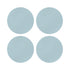 Solid Bluebell Vegan Leather Coasters - nicolettemayer.com