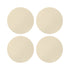 Solid Champagne Vegan Leather Coasters - nicolettemayer.com