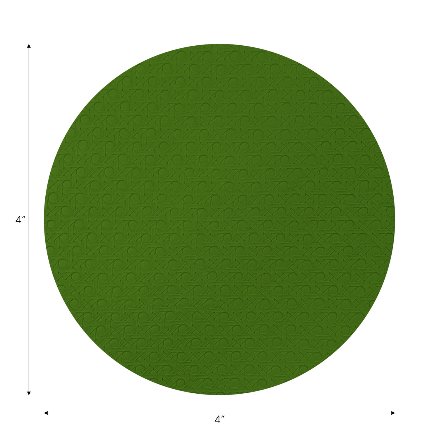 Solid Moss Vegan Leather Coasters - nicolettemayer.com