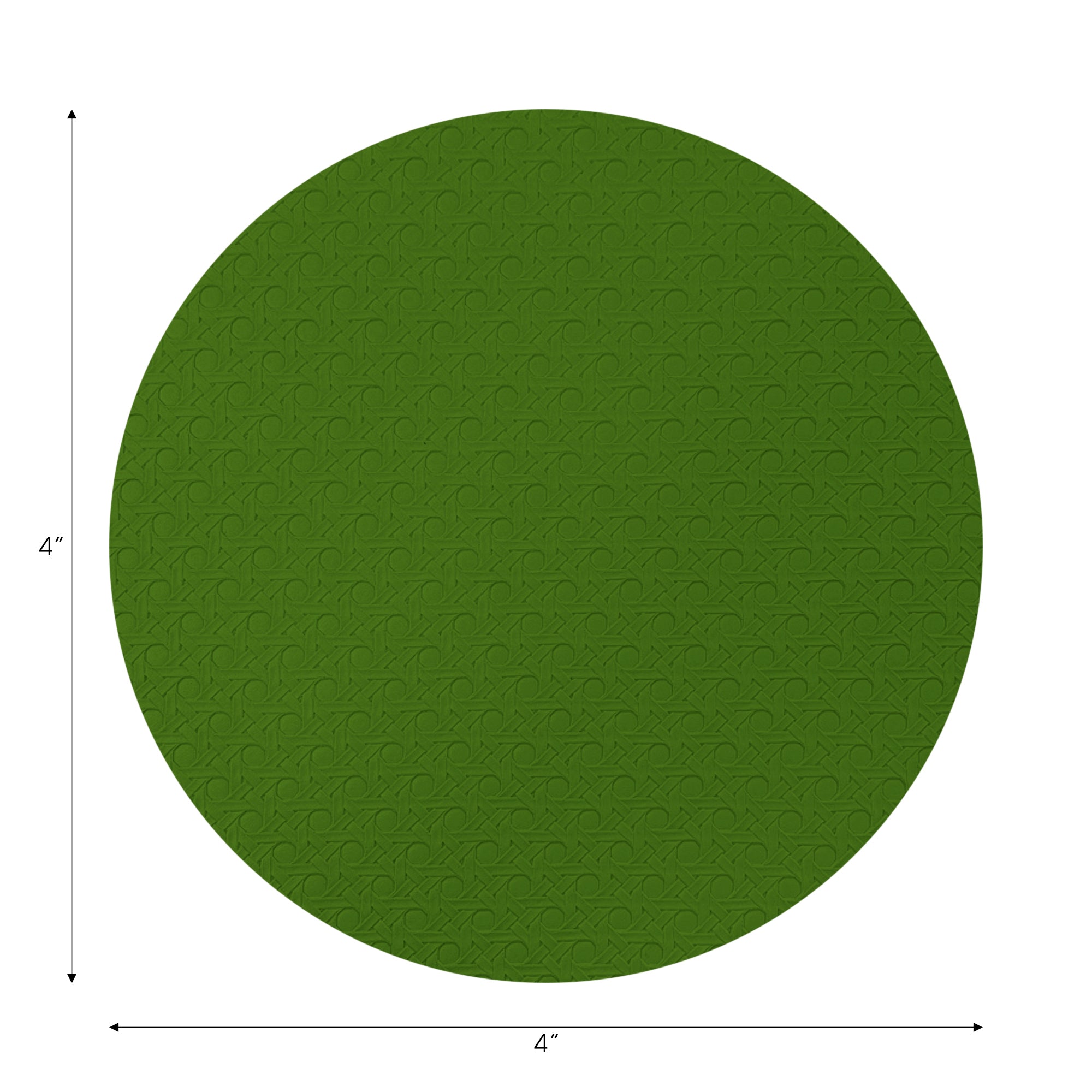 Solid Moss Vegan Leather Coasters - nicolettemayer.com