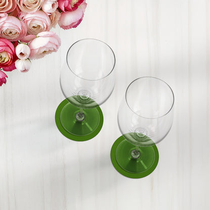 Solid Moss Vegan Leather Coasters - nicolettemayer.com