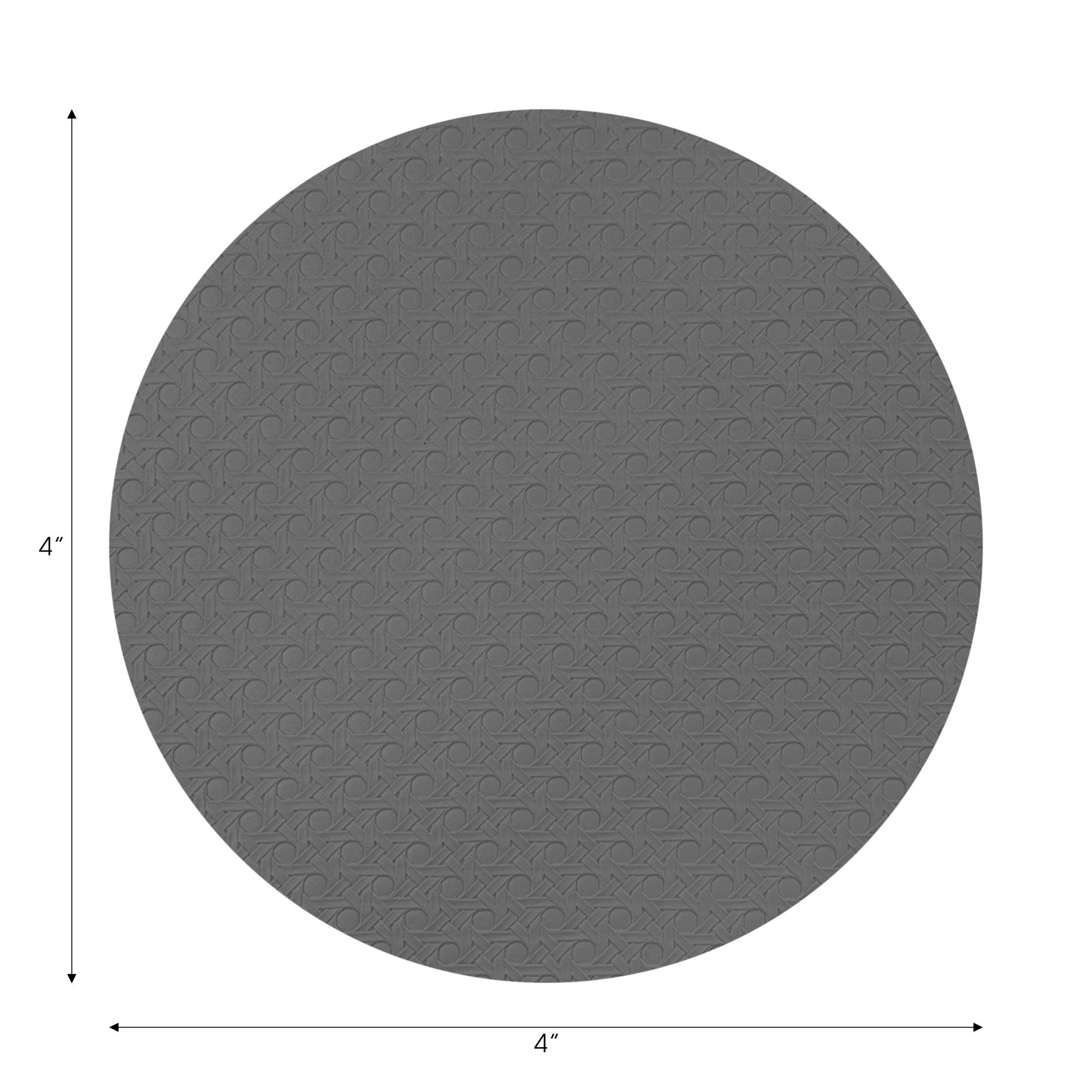 Solid Platinum Vegan Leather Coasters - nicolettemayer.com