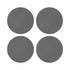 Solid Platinum Vegan Leather Coasters - nicolettemayer.com