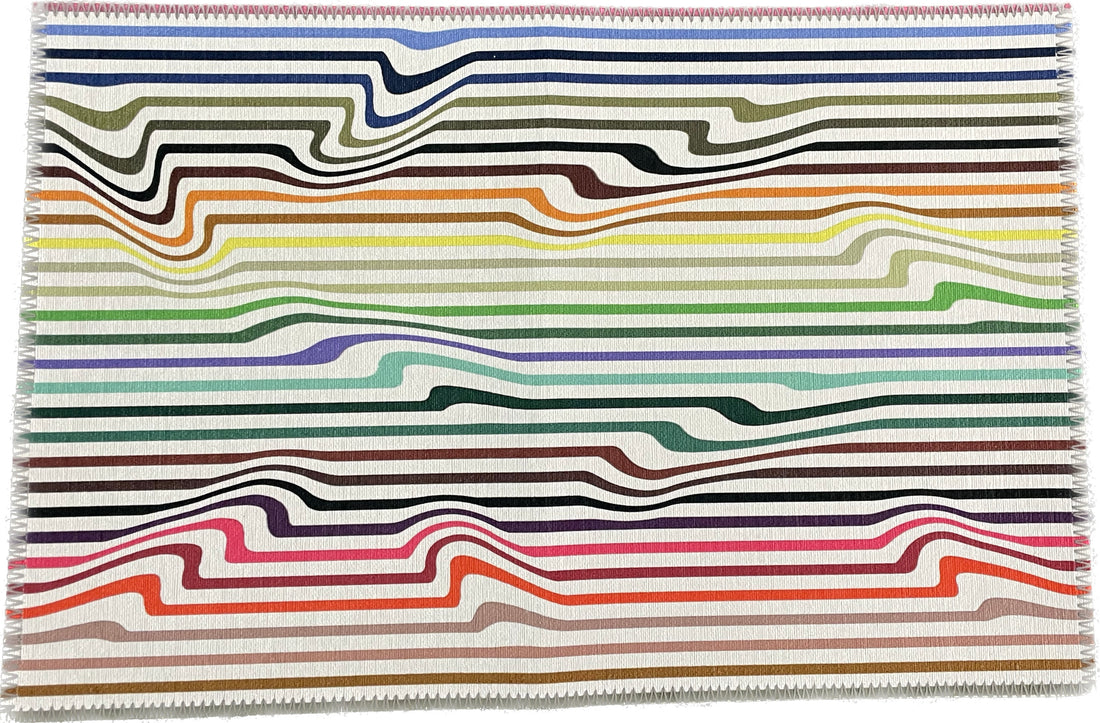 Spectrum White Warp Brights Chenille Washables Rug