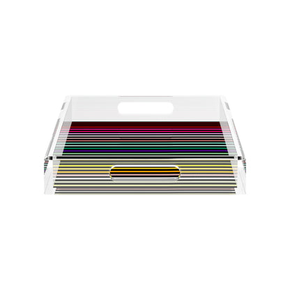 Spectrum Of Reality Black 17X10.5 Acrylic Tray - nicolettemayer.com
