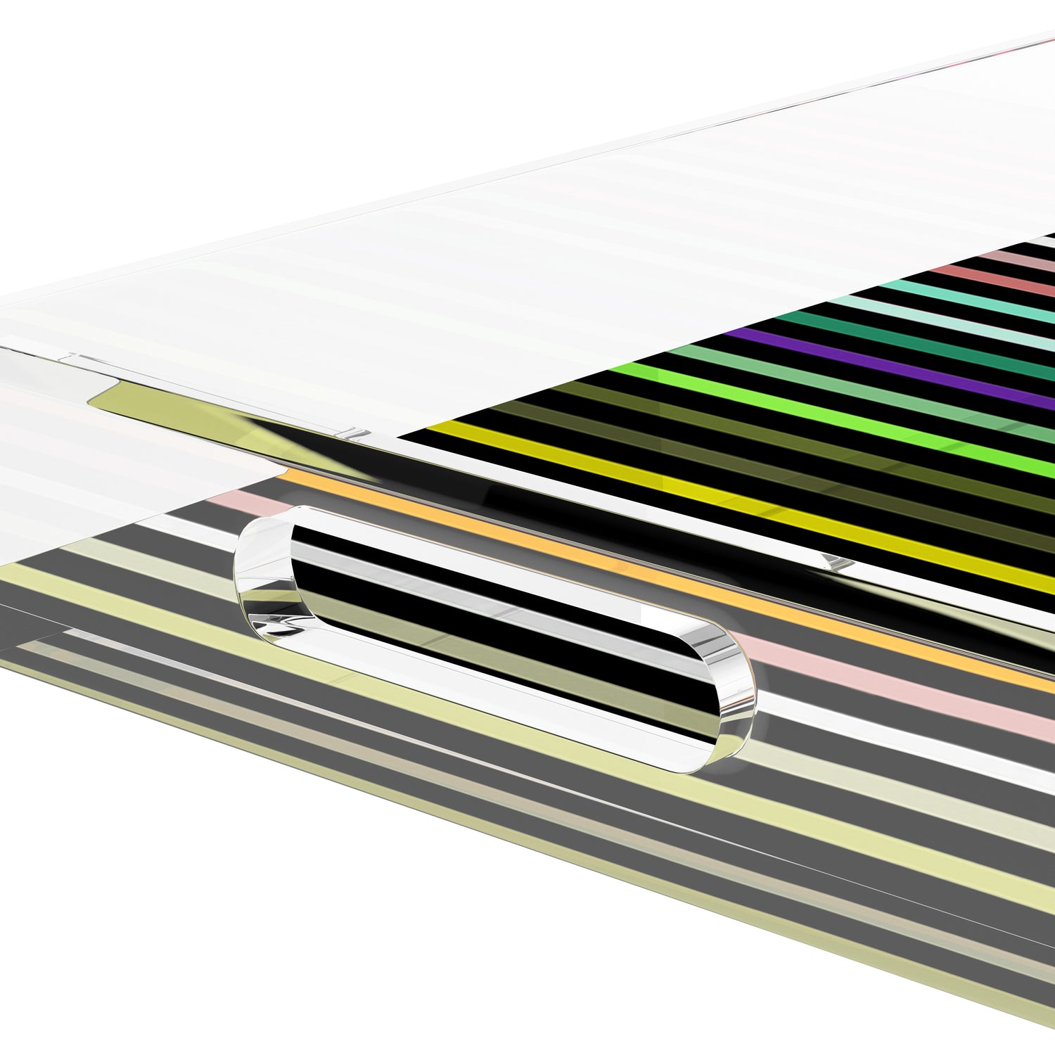 Spectrum Of Reality Black 17X10.5 Acrylic Tray - nicolettemayer.com
