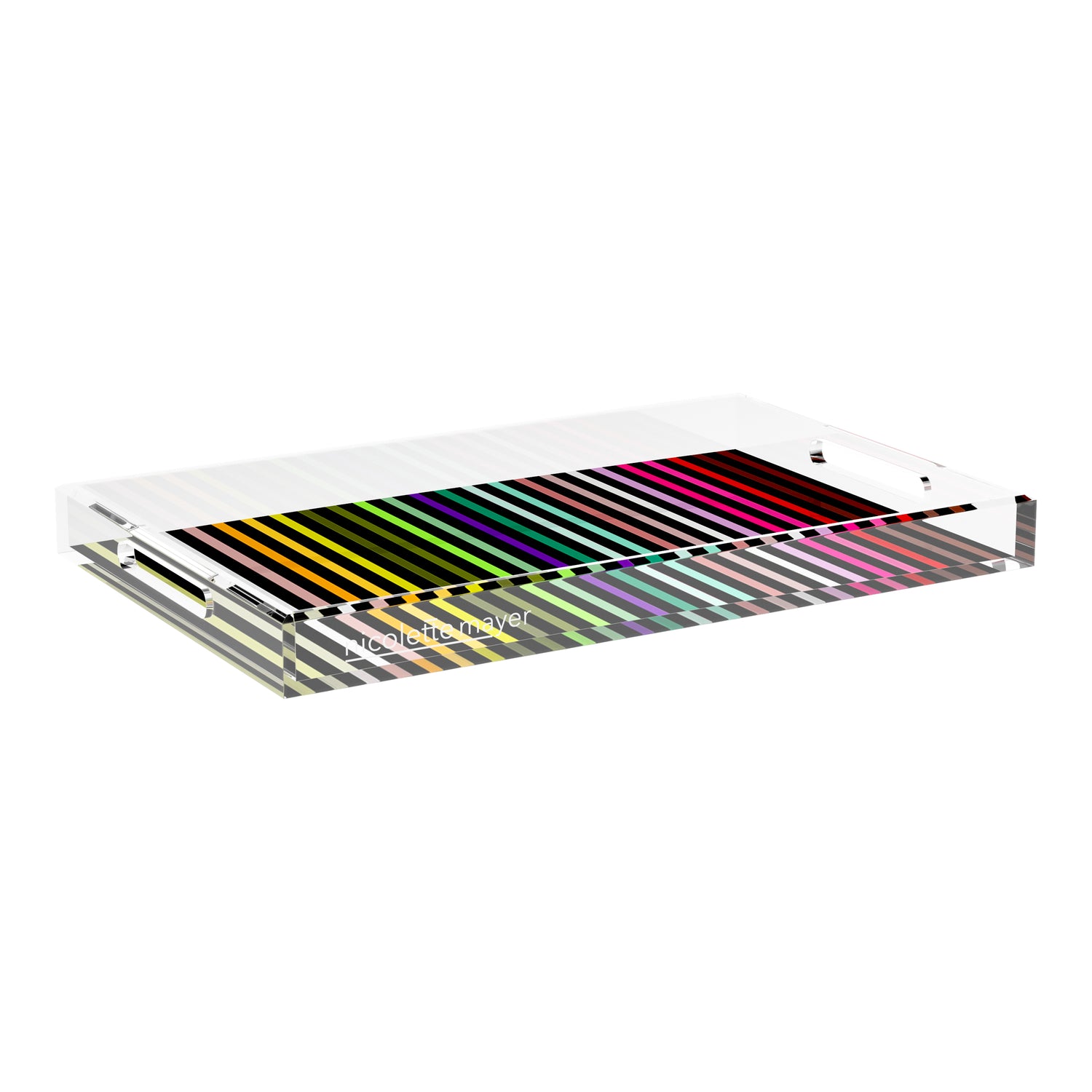 Spectrum Of Reality Black 22.5X14.5 Acrylic Tray - nicolettemayer.com
