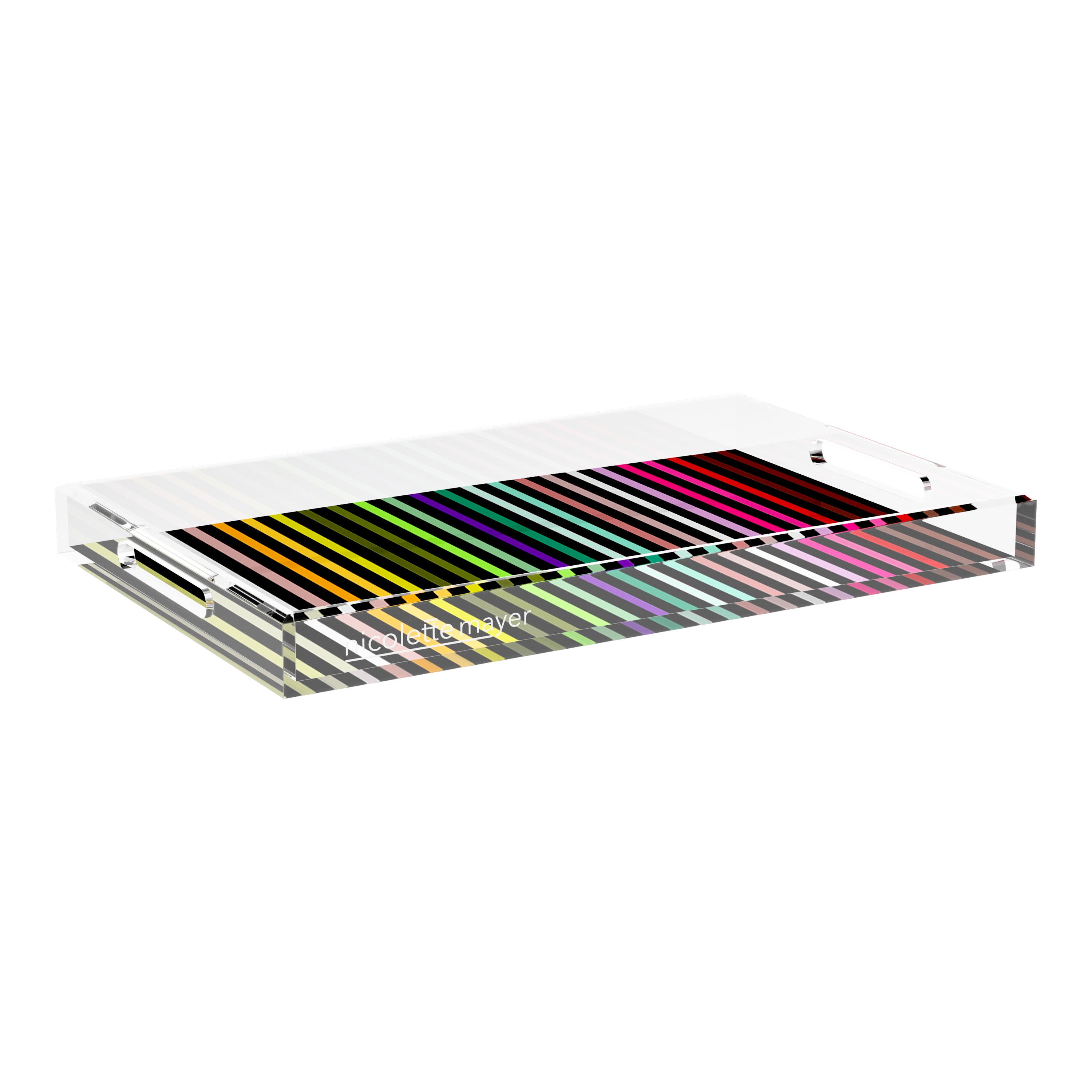 Spectrum Of Reality Black 22.5X14.5 Acrylic Tray - nicolettemayer.com
