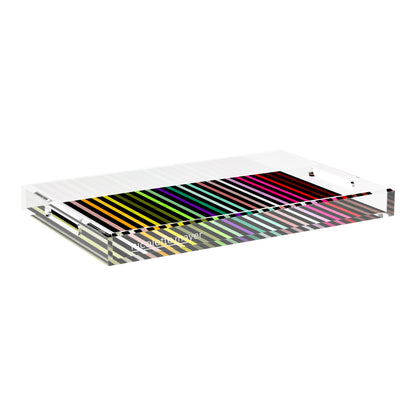 Spectrum Of Reality Black 22.5X14.5 Acrylic Tray - nicolettemayer.com
