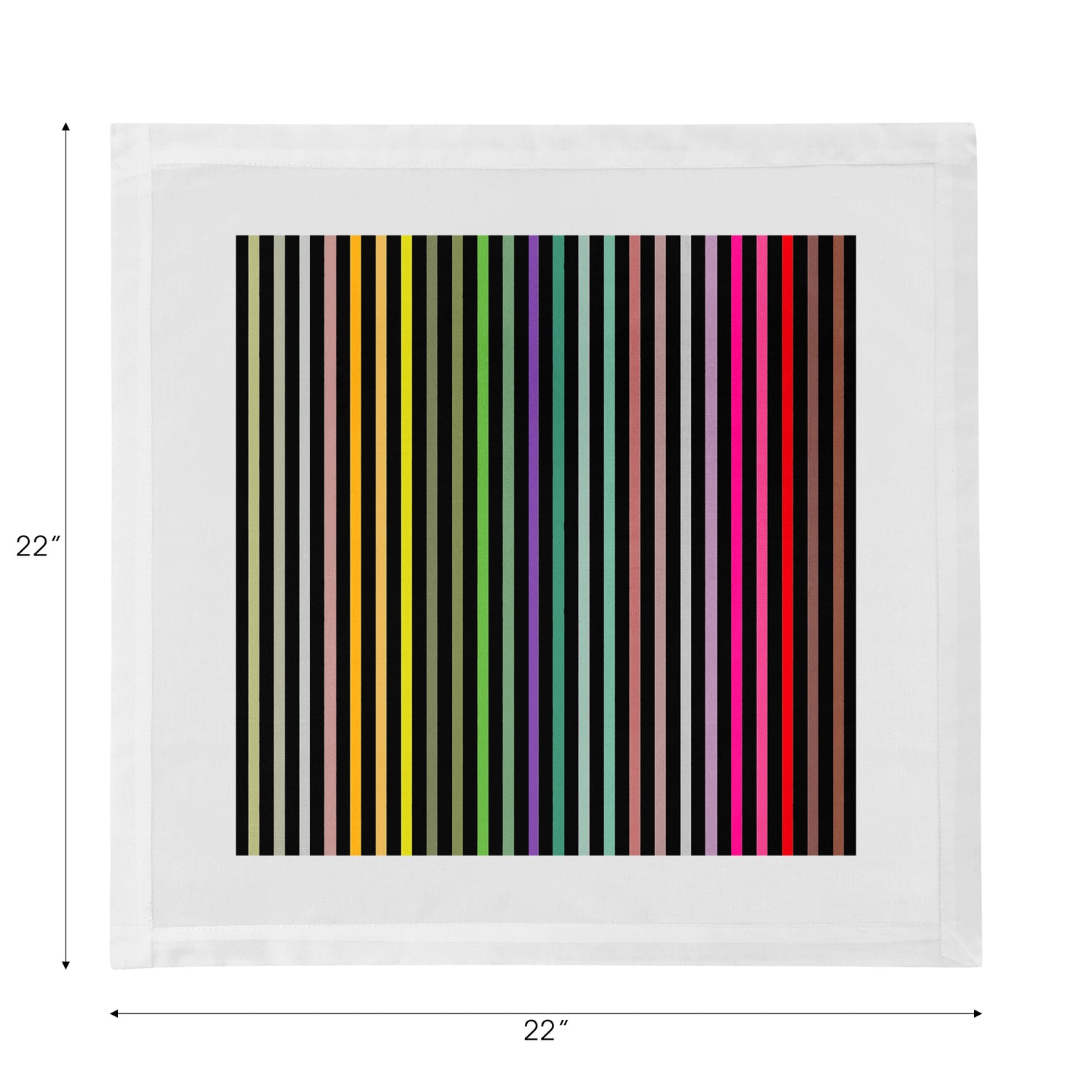Spectrum Of Reality Black Cotton Sateen Dinner Napkins - nicolettemayer.com