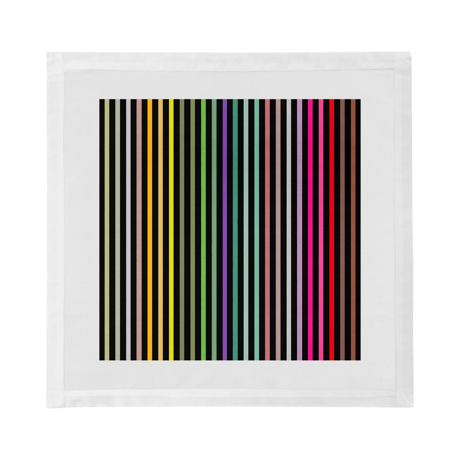 Spectrum Of Reality Black Cotton Sateen Dinner Napkins - nicolettemayer.com