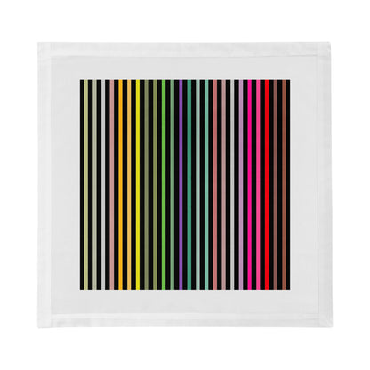 Spectrum Of Reality Black Cotton Sateen Dinner Napkins - nicolettemayer.com