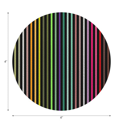 Spectrum Of Reality Black Vegan Leather Coasters - nicolettemayer.com