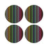 Spectrum Of Reality Black Vegan Leather Coasters - nicolettemayer.com