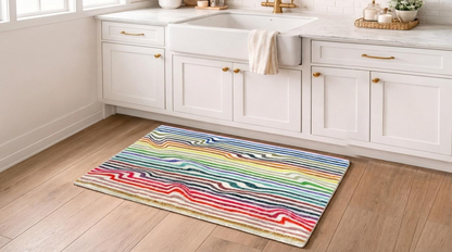Spectrum White Warp Brights Cloud Rectangle Washable Rug - nicolettemayer.com