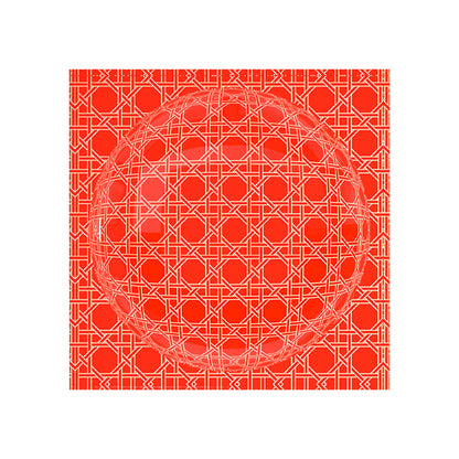 Sublime Trellis Salmon Acrylic Candy Catchall Dish - nicolettemayer.com