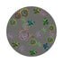 Succulents Floating Gray 16" Round Pebble Placemats, Set of 4 - nicolettemayer.com
