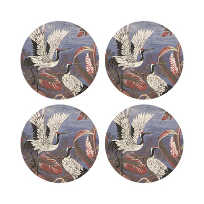Summer Palace Ducal 16&quot; Round Pebble Placemats, Set of 4 - nicolettemayer.com
