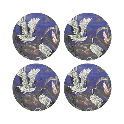 Summer Palace Norton 16&quot; Round Pebble Placemats, Set of 4 - nicolettemayer.com
