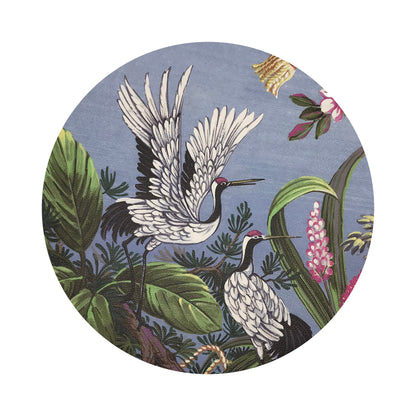 Summer Palace Pink Gray Original 16&quot; Round Pebble Placemats, Set of 4 - nicolettemayer.com
