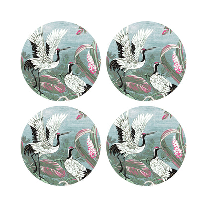 Summer Palace Pinotti 16&quot; Round Pebble Placemats, Set of 4 - nicolettemayer.com
