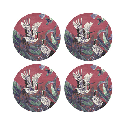 Summer Palace Primula 16&quot; Round Pebble Placemats, Set of 4 - nicolettemayer.com
