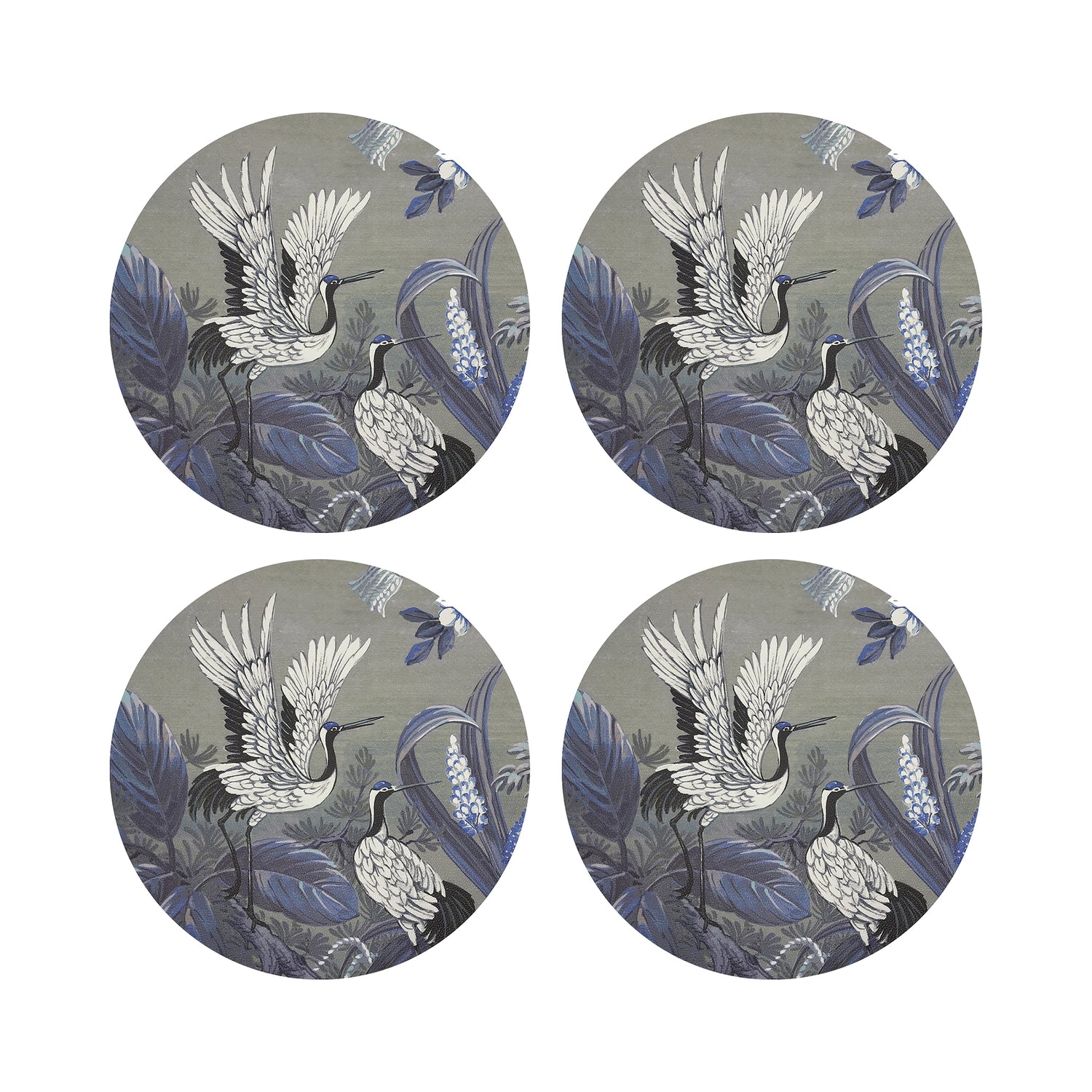 Summer Palace Sybil 16&quot; Round Pebble Placemats, Set of 4 - nicolettemayer.com
