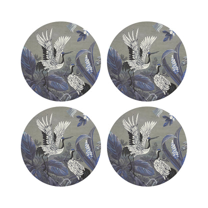 Summer Palace Sybil 16&quot; Round Pebble Placemats, Set of 4 - nicolettemayer.com
