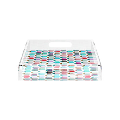 Surprise Soft Green Neutrals 17X10.5 Acrylic Tray - nicolettemayer.com
