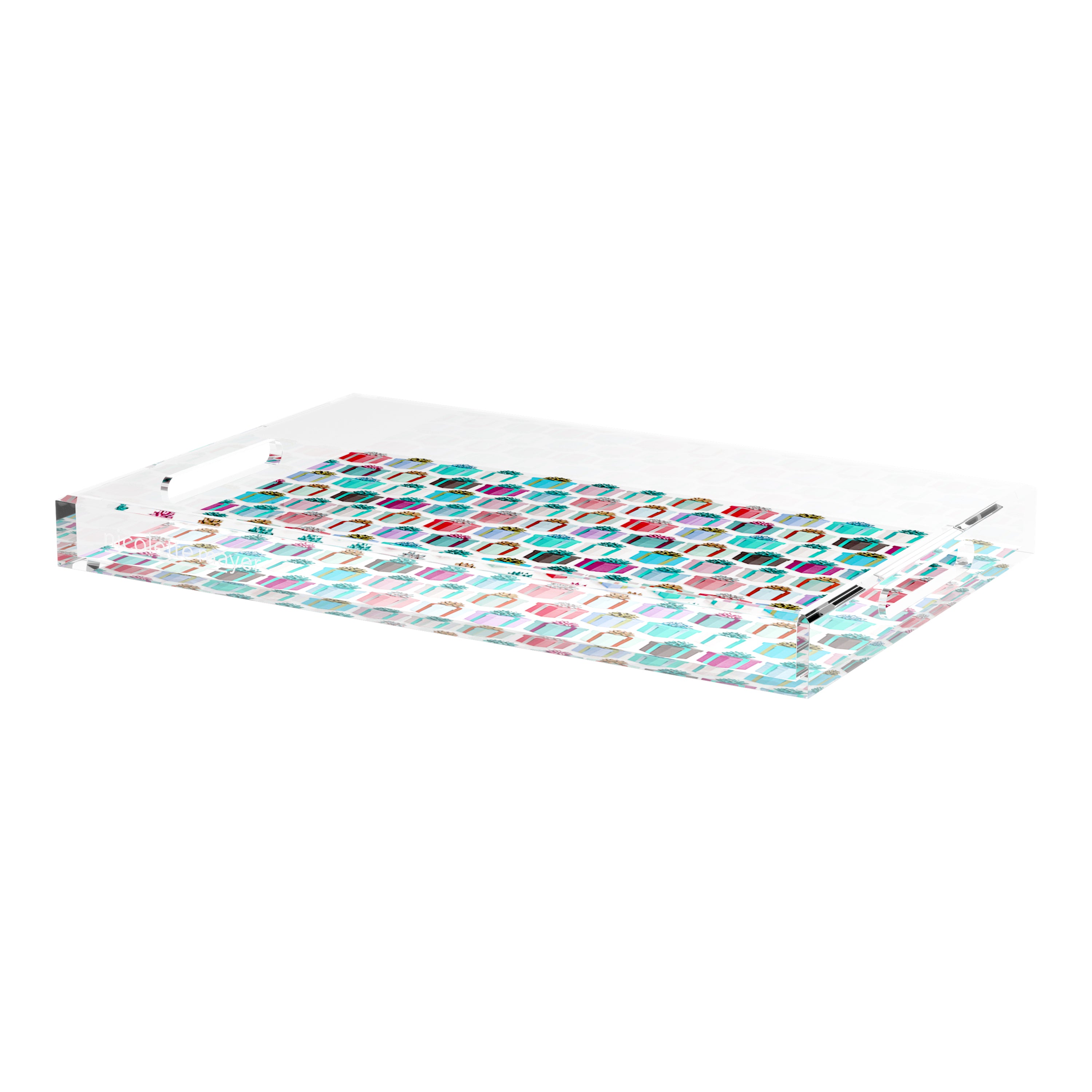 Surprise Soft Green Neutrals 22.5X14.5 Acrylic Tray - nicolettemayer.com
