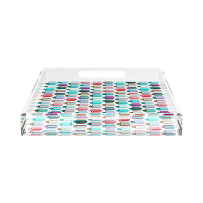 Surprise Soft Green Neutrals 22.5X14.5 Acrylic Tray - nicolettemayer.com
