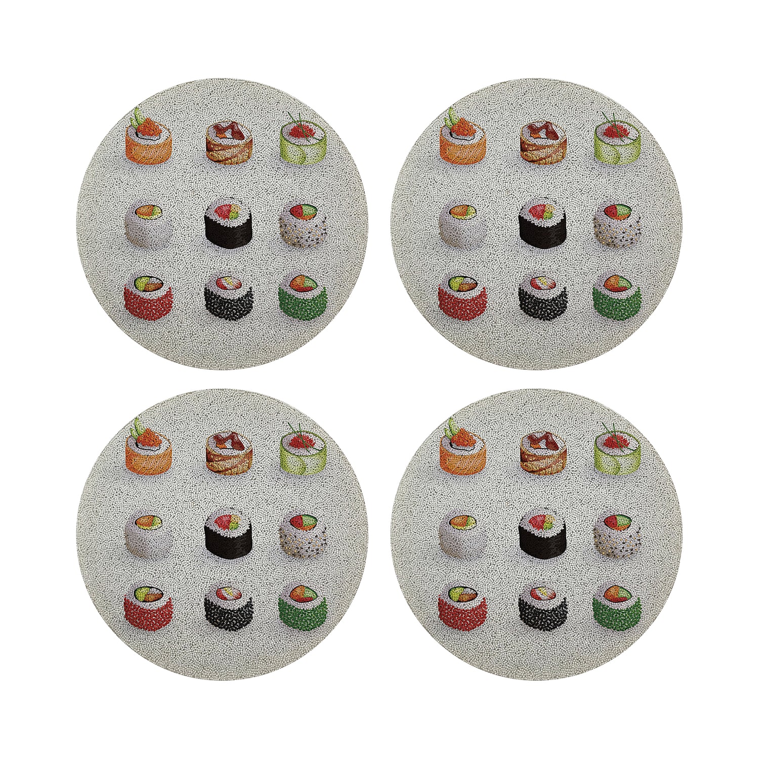 Sushi Go Round Beaded Placemat Smooth