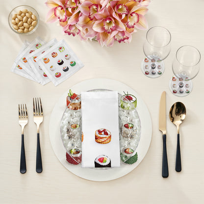 Sushi Go Cotton Sateen Cocktail Napkins - nicolettemayer.com