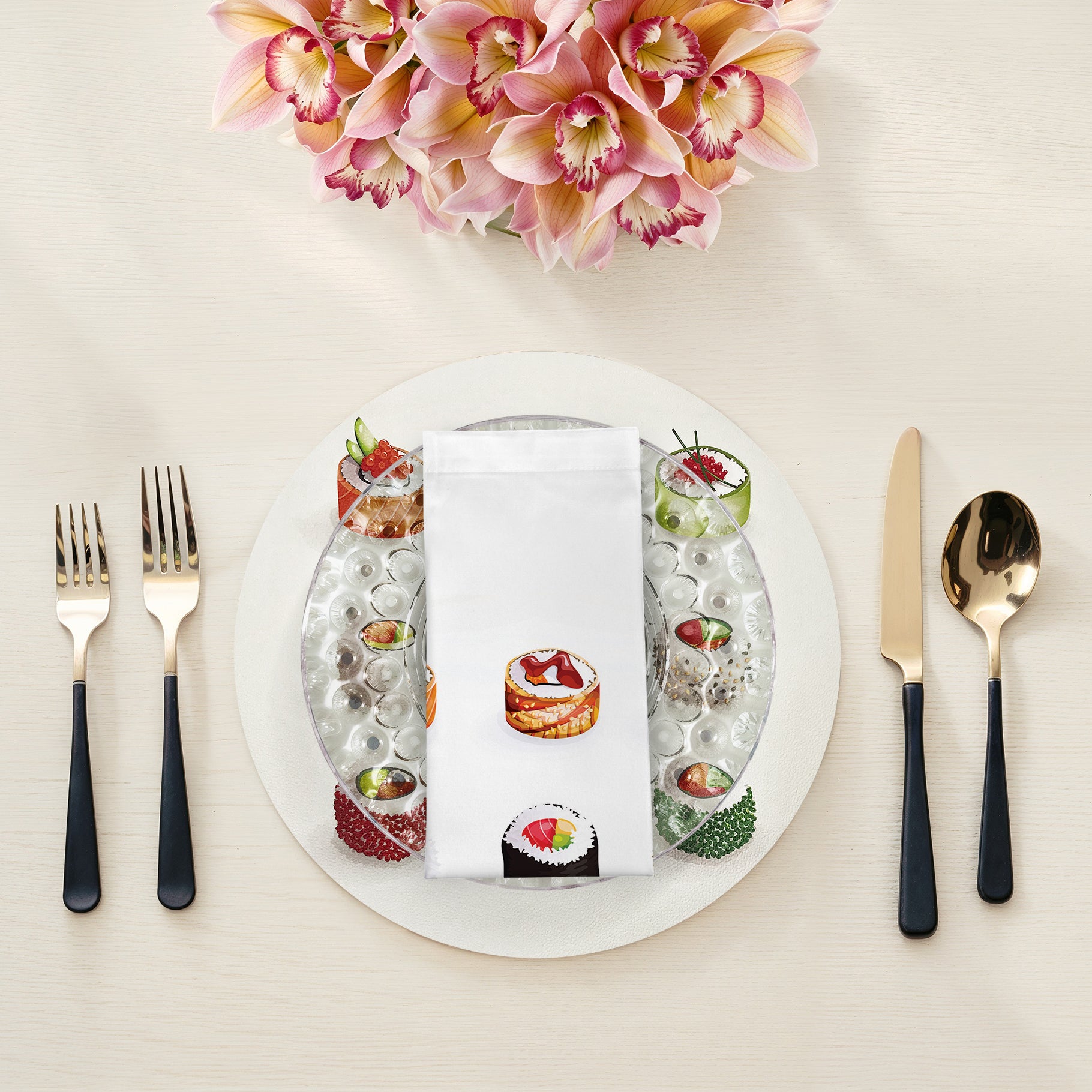Sushi Go Cotton Sateen Dinner Napkins - nicolettemayer.com
