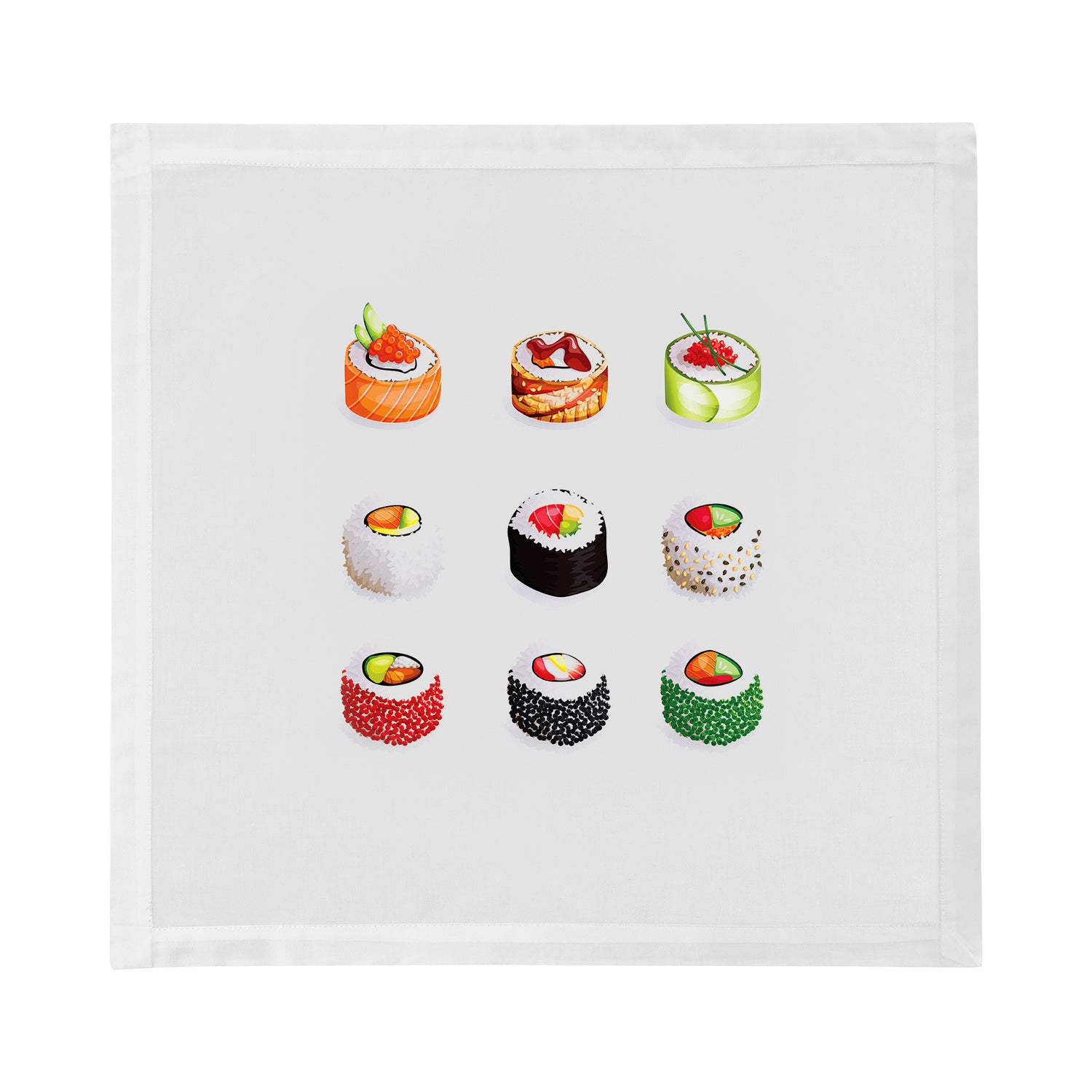 Sushi Go Cotton Sateen Dinner Napkins - nicolettemayer.com